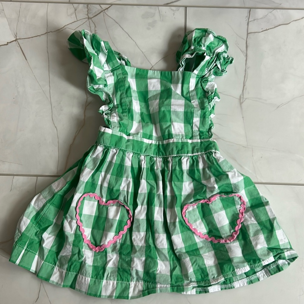 Bella Bliss green and white dress size 3, EUC